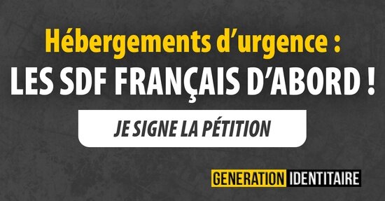 Hébergements d'urgence : les SDF français d'abord !
